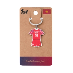 Metal Football Jersey Keychain – HCMC FC 2025 Jersey