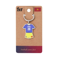 Metal Football Jersey Keychain – Hanoi FC 2025 Jersey