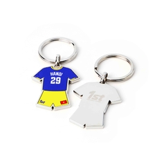Metal Football Jersey Keychain – Hanoi FC 2025 Jersey
