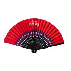 Vietnam Fabric Hand Fan - Vietnam 1995