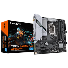 MAINBOARD GIGABYTE B760M GAMING PLUS WIFI DDR4 (INTEL B760/ LGA 1700/ M-ATX/ 4 KHE RAM)