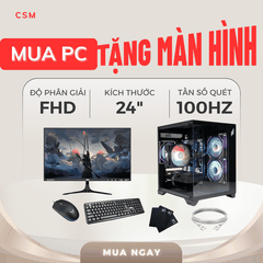 Mua PC Tặng Màn {Core I5 12400F| Ram 16G| 3060 12GB| NVME 256GB}