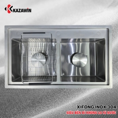 Chậu Rửa Bát 2 Hố Cân Bóng Mờ KCRB 8602
