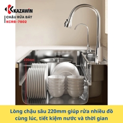 Chậu Rửa Bát 1 Hố Bóng Mờ KCRB 7802