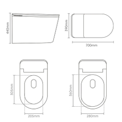 BỒN CẦU THÔNG MINH NV - 2710