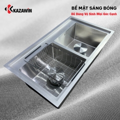 Chậu Rửa Bát 2 Hố Cân Bóng Mờ KCRB 8602