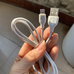 Cáp sạc chân lightning WK-WDC041 cho iphone,  dây tròn fast speed cable màu trắng - Hàng chính hãng có bảo hành