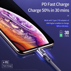 Dây cáp MFI sạc nhanh iphone Rockspace A1 dây dù chuẩn PD typeC to lightning bảo hành 12 tháng