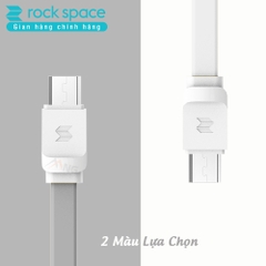 Cáp Rockspace S05 Micro dây dẹt chống rối dành samsung và các điện thoại android Hàng chính hãng bảo hành 12 tháng