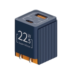 Củ Sạc Nhanh iPhone Rockspace T66 mini,2 cổng USB-TypeC chuẩn PD 22.5W,ổn định,không nóng máy,hàng