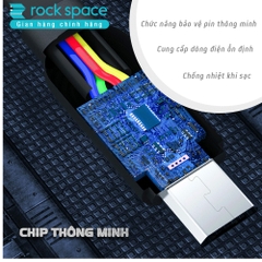 Dây cáp sạc iPhone Rockspace S5 sạc nhanh không nóng máy bảo hành 1 năm 1 đổi 1