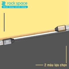 Dây cáp sạc Rockspace M5 dây dù cổng typeC dành cho điện thoại android - Hàng chính hãng bảo hành 12 tháng