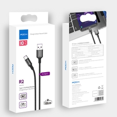 Dây Sạc Samsung Chính Hãng Rockspace R2 TypeC 2 mét dây dù màu đen sạc nhanh đầu kim loại BH 1 Năm