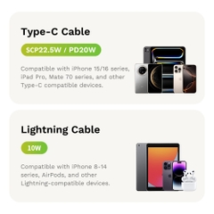 Pin sạc dự phòng tích hợp dây sạc Rockspace P95 sạc nhanh 22.5w 10000mAh hàng chính hãng có BH