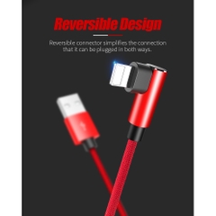 Dây sạc nhanh cho iphone hình chữ L dây dù Rockspace - Hàng chính hãng bảo hành 12 tháng 1 đổi 1