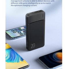 Pin sạc dự phòng rockspacde P200 20000mAh sạc cho mọi dòng điện thoại - Hàng chính hãng bảo hành 12 tháng