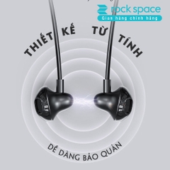 Tai nghe bluetooth không dây thể thao Rockspace B5 dành cho chạy bộ, tập GYM, thiết kế nhét tai, có micro, Pin 10 tiếng