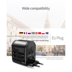 Củ sạc đa chức năng chính hãng Rockspace T20 Multifunctional Plug Travel Charger
