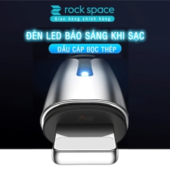 Dây sạc IP chính hãng Rockspace M2 chuẩn sạc nhanh ổn định có đèn led bảo hành 1 năm