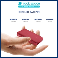 Pin sạc dự phòng mini chính hãng Rockspace P51 dung lượng thực 10.000 mAh