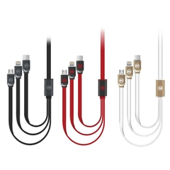 Dây cáp sạc 2 đầu sạc iphone và samsung chính hãng WK độ dài 1,2 m màu đỏ, đen, trắng, Hàng chính hãng bảo hành 12 tháng