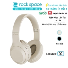 Combo 2 Tai nghe bluetooth chụp tai Rockspace O2 có micro nghe nhạc liên tục 15h Bảo hành chính hãng