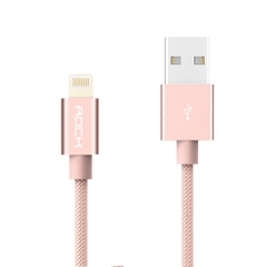 Cáp sạc Rockspace dây dù đầu kim loại chuẩn MFI dành cho iphone, sạc nhanh, ổn định, chính hãng bảo hành 1 năm