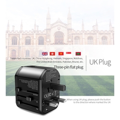Củ sạc đa chức năng chính hãng Rockspace T20 Multifunctional Plug Travel Charger