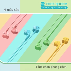Tai nghe nhét tai có dây Rockspace ES07 có mic nghe nhạc chơi game hàng chính hãng bảo hành 1 năm