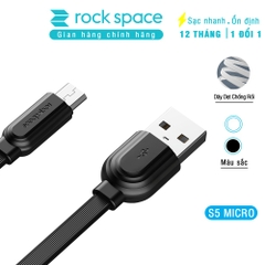 Dây cáp sạc iPhone Rockspace S5 sạc nhanh không nóng máy bảo hành 1 năm 1 đổi 1