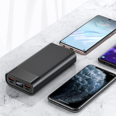 Pin sạc dự phòng Rockspace P82 20.000 mAh hỗ trợ sạc nhanh chuẩn QC,PD cho Samsung và iPhone