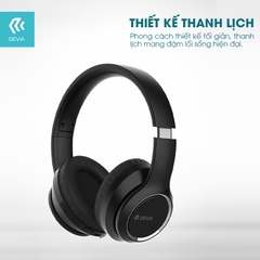 Headphone tai nghe Bluetooth Không dây chụp tai DEVIA Kington series có mic pin 15h BH chính hãng
