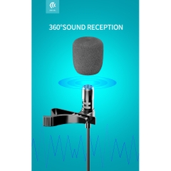 Micro Thu âm Live stream có dây cho iPhone, Samsung, Oppo DEVIA smart series hàng chính hãng bảo hành 12 tháng