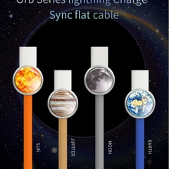 Dây cáp sạc nhanh iPhone Rockspace Hệ mặt trời Orb Series, sản phẩm chính hãng bảo hành 12 tháng 1 đổi 1.