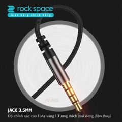 Tai nghe nhét tai có dây có mic Rockspace Obsidian chân cắm 3.5 có mic nghe gọi hàng chính hãng bảo hành 1 năm