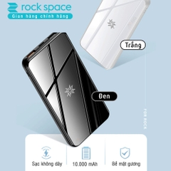 Pin sạc dự phòng không dây chính hãng Rockspace P62PD dung lượng thực 10.000 mAh, chuẩn PD sạc nhanh cho iPhone, samsung