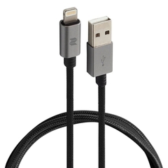 Cáp sạc Rockspace dây dù đầu kim loại chuẩn MFI dành cho iphone, sạc nhanh, ổn định, chính hãng bảo hành 1 năm