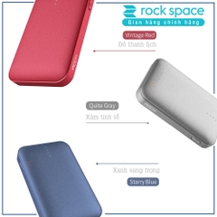 Pin sạc dự phòng mini chính hãng Rockspace P51 dung lượng thực 10.000 mAh