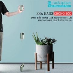 Pin sạc dự phòng mini chính hãng Rockspace P75 pro dung lượng thực 10000mAh sạc nhanh, không nóng cho iphone, Samsung