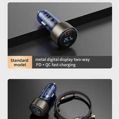 Củ sạc nhanh trên xe hơi Rockspace H16 sạc nhanh PD 72W có 2 cổng nhỏ gọn bảo hành 12 tháng