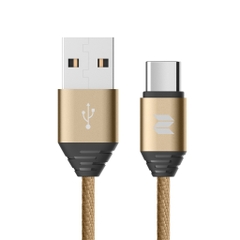 Dây cáp sạc Rockspace M5 dây dù cổng typeC dành cho điện thoại android - Hàng chính hãng bảo hành 12 tháng