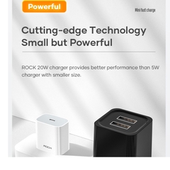Củ sạc nhanh iPhone PD 20W Rockspace T18 Bảo hành 12 tháng lỗi 1 đổi 1