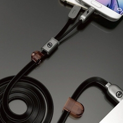 Dây cáp sạc 2 đầu sạc iphone và samsung chính hãng WK độ dài 1,2 m màu đỏ, đen, trắng, Hàng chính hãng bảo hành 12 tháng