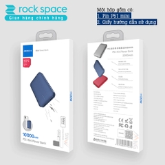 Pin sạc dự phòng mini chính hãng Rockspace P51 dung lượng thực 10.000 mAh