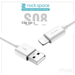 Dây cáp sạc nhanh cho Ip Rockspace S08 độ dài 1m,sạc nhanh,ổn định,không nóng máy bảo hành 12 tháng