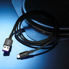 Dây Sạc Samsung Chính Hãng Rockspace R2 TypeC 2 mét dây dù màu đen sạc nhanh đầu kim loại BH 1 Năm