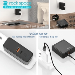 Pin sạc dự phòng Rockspace Sugar kiêm củ sạc nhanh chuẩn PD 10.000 mAh