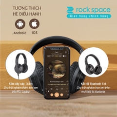 Combo 2 Tai nghe bluetooth chụp tai Rockspace O2 có micro nghe nhạc liên tục 15h Bảo hành chính hãng