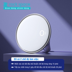 Máy tạo Ozone diệt khuẩn, khử mùi Rockspace O3 dùng trên xe hơi, phòng tắm, tủ quần áo, 2 màu xanh, bạc Hàng chính hãng