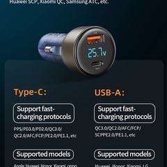 Củ sạc nhanh trên xe hơi Rockspace H16 sạc nhanh PD 72W có 2 cổng nhỏ gọn bảo hành 12 tháng